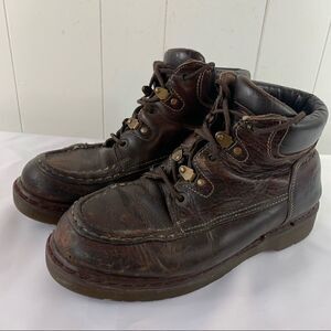 Vintage Dr Martens Lace Up Chukka Boot Brown Leather Made in England Sz 9
